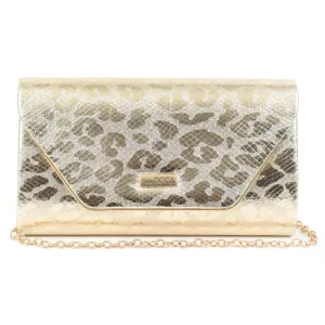 Women's envelope bag Doca 22095 gold 